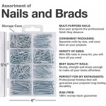 Qualihome Hardware Nail Assortment Kit, Includes Finish, Wire, Common, Brad and Picture Hanging Nails Qualihome Hardware Nail Assortment Kit, Includes Finish, Wire, Common, Brad and Picture Hanging Nails