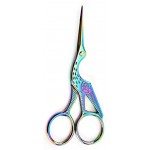 Acronde 2PCS Vintage Stork Shape Sewing Scissors Stainless Steel Tailor Scissors Sharp Sewing Shears for Embroidery, Sewing, Craft, Art Work & Everyday Use (Gold)