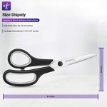 Scissors, Taotree 8" Multipurpose Scissor Bulk Pack of 5, Stainless Steel Sharp Scissors for Office Home General Use, High/Middle School Classroom Class Teacher Student Older Kids Scissors Supplies Scissors, Taotree 8" Multipurpose Scissor Bulk Pack of 5, Stainless Steel Sharp Scissors for Office Home General Use, High/Middle School Classroom Class Teacher Student Older Kids Scissors Supplies