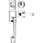 Berlin Modisch Single Cylinder HandleSet with Lever Door Handle (for Entrance and Front Door) Reversible for Right and Left Handed and a Single Cylinder deadbolt Handle Set Iron Black Finish Berlin Modisch Single Cylinder HandleSet with Lever Door Handle (for Entrance and Front Door) Reversible for Right and Left Handed and a Single Cylinder deadbolt Handle Set Iron Black Finish