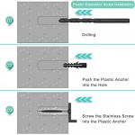 Drywall Anchor and Screw Kit,Cirlife Stainless Steel Screws,Picture Hooks for Drywall Door and Hollow-Wall, 126 Pieces Drywall Anchor and Screw Kit,Cirlife Stainless Steel Screws,Picture Hooks for Drywall Door and Hollow-Wall, 126 Pieces