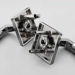 Entrance Door Handle, Door Levers Suitable for Door Handles of Commercial and Residential Outdoor Doors, Entrance Doors, Villa Doors and So On, AA Door Handle. (Polished Silver) (Polish Silver)